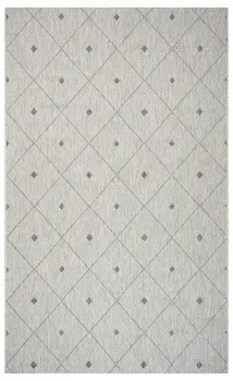 2' X 3' Blue And Gray Indoor Outdoor Area Rug