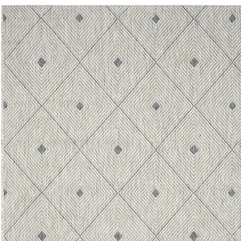 8' X 10' Blue And Gray Indoor Outdoor Area Rug