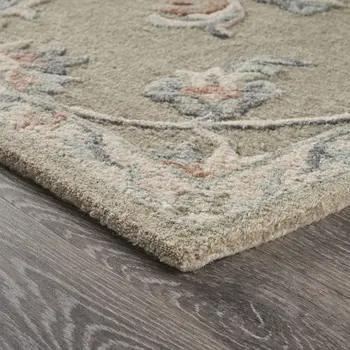5' X 7' Gray Wool Hand Tufted Area Rug