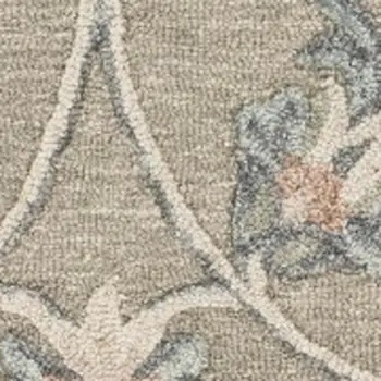 7' X 9' Gray Wool Hand Tufted Area Rug