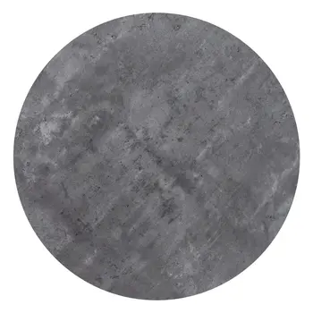 32" Gray and Black Rounded Steel Bar Table