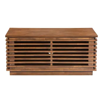35" Brown Enclosed Storage Entertainment Center