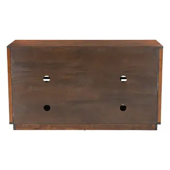 54" Brown Enclosed Storage TV Stand