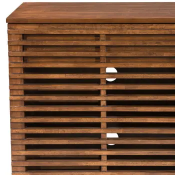 54" Brown Enclosed Storage TV Stand