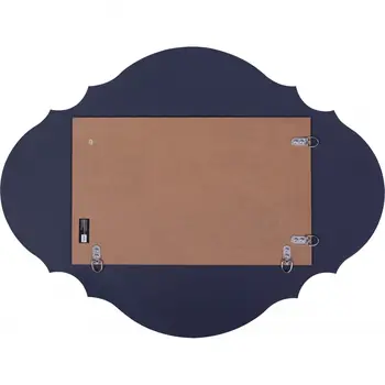 31" Silver Novelty Glass Framed Accent Mirror