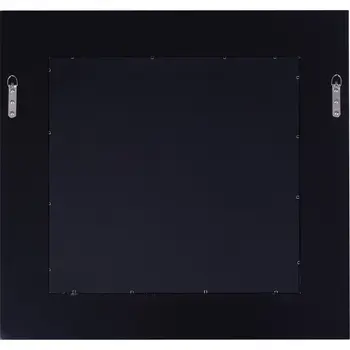 28" Clear Square Glass Framed Accent Mirror