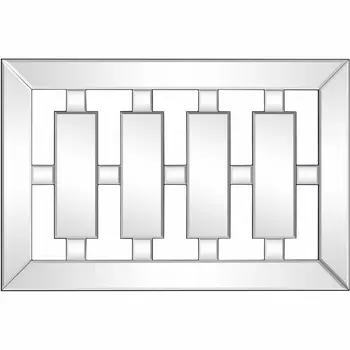 24" Clear Glass Framed Accent Mirror