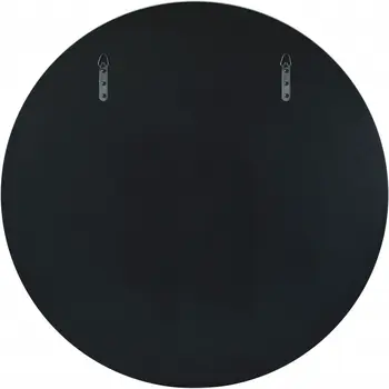 30" Clear Round Glass Framed Accent Mirror