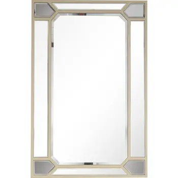 43" Silver Metal Framed Accent Mirror
