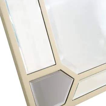 43" Silver Metal Framed Accent Mirror