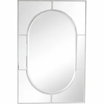 48" Silver Metal Framed Accent Mirror