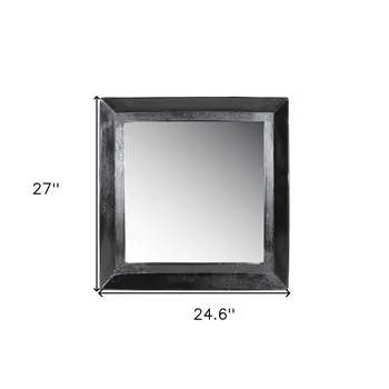 27" Silver Framed Accent Mirror