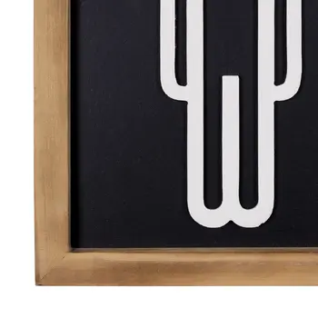Set of Two Brown His and Hers Bathroom Wood Framed Wall Art