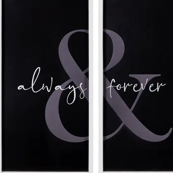 Two Piece Always and Forever Wall Art
