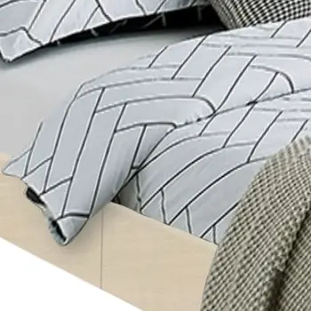 Beige Faux Leather Full Bed Frame