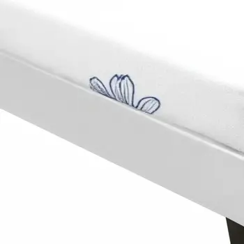 White Faux Leather Queen Bed Frame