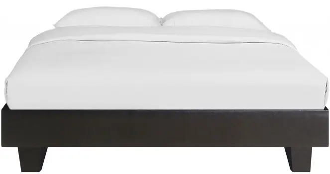 Black Wood And Linen King Bed Frame