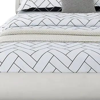 White Faux Leather King Bed Frame