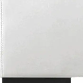 White Faux Leather King Bed Frame