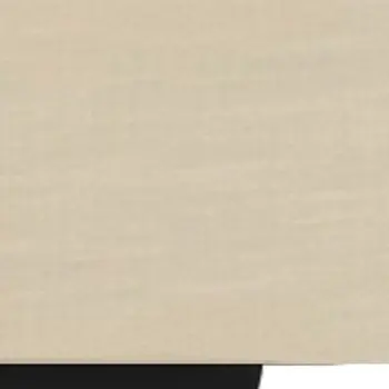 Beige Faux Leather King Bed Frame