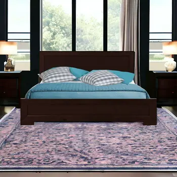 Espresso Wood Twin Platform Bed
