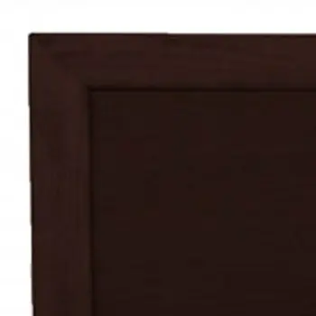 Espresso Solid and Manufactured Wood Queen Bed Frame