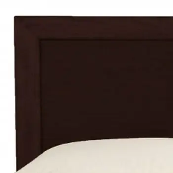 Espresso Solid and Manufactured Wood Queen Bed Frame