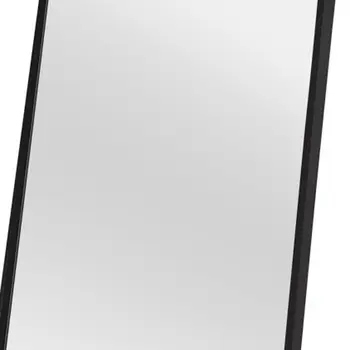 Black Framed Wall Mirror with Stand