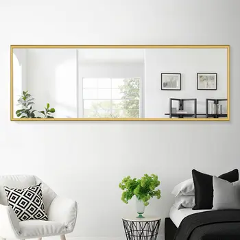Gold Aluminum Framed Mirror
