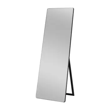 Rounded Wooden Standing Mirror