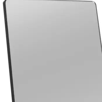 Rounded Wooden Standing Mirror