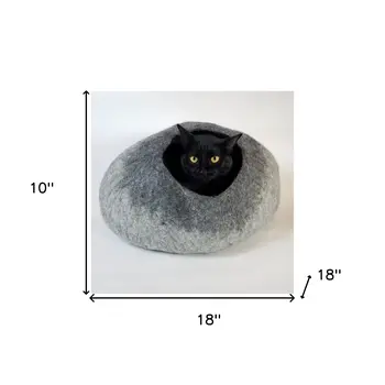 Shades of Gray Cat Cave Bed