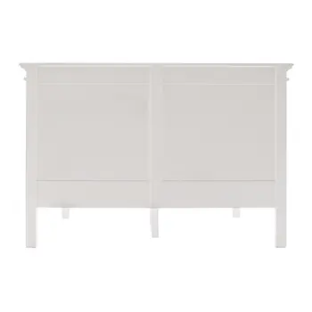 Classic White Panel Queen Size Bed