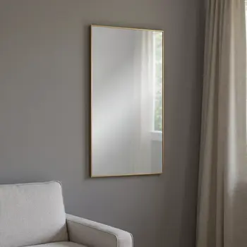 47" Gold Metal Accent Mirror