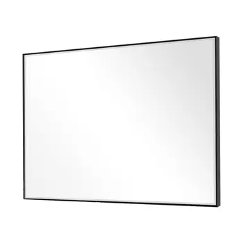 Black Beveled Wall Mirror
