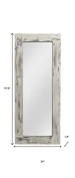 Dark Gray Solid Wood Framed