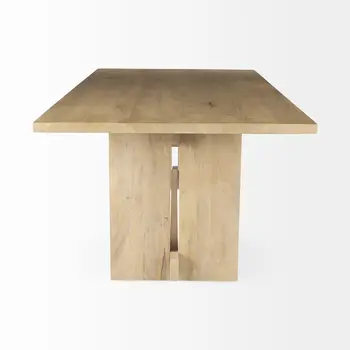 Light Natural Modern Rustic Wooden Dining Table