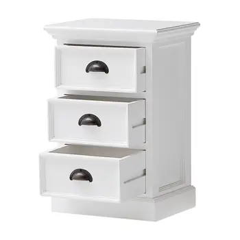24" Solid Wood and Wood Nightstand