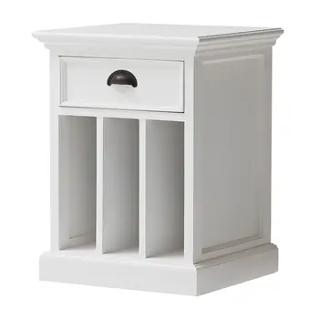 24" Solid Wood and Wood Nightstand