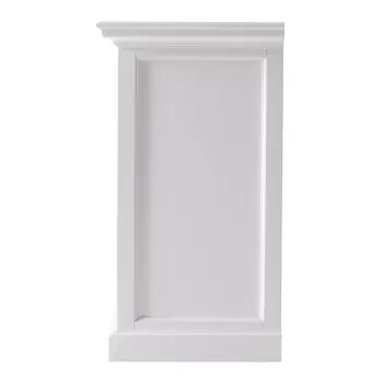 31" White Solid and Manufactured Wood Nightstand