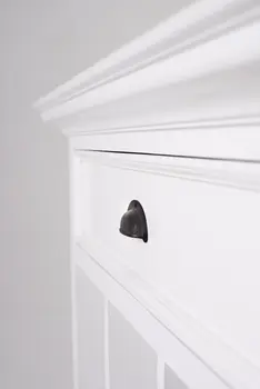 31" White Solid and Manufactured Wood Nightstand