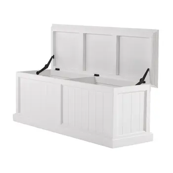 55" White Solid Wood Chest
