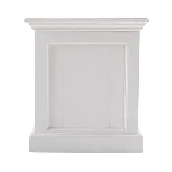 55" White Solid Wood Chest