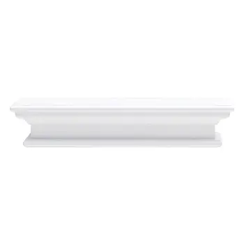 23" Classic White Floating Wall Shelf