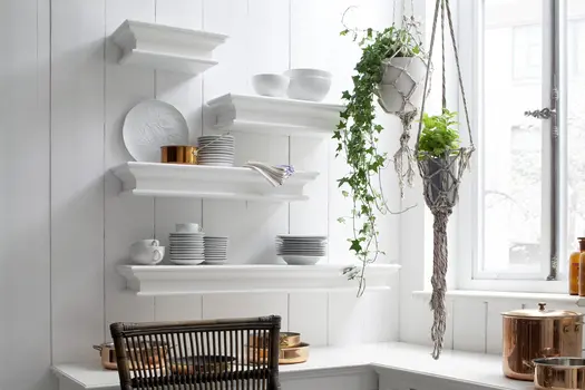 47" Classic White XL Floating Wall Shelf