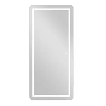 Petite LED Strip Rounded Rectangle Wall Mirror