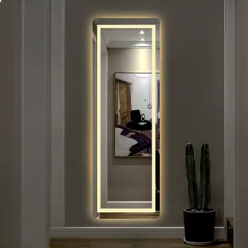 LED Strip Rounded Rectangle Wall Mirror