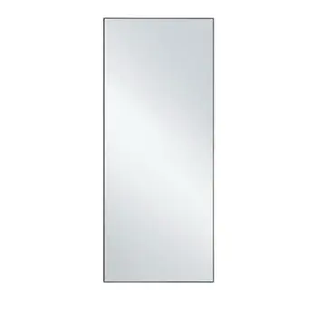 71" Black Metal Freestanding and Wall Mount Accent Mirror