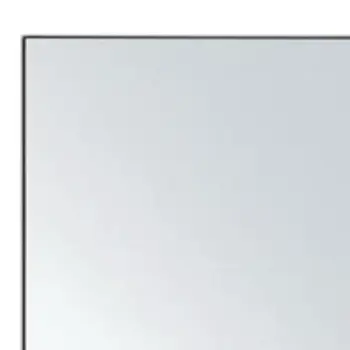 71" Black Metal Freestanding and Wall Mount Accent Mirror