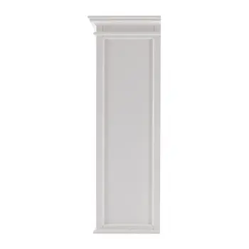 71" White Dining Hutch With Twelve Shelves And Three Drawers